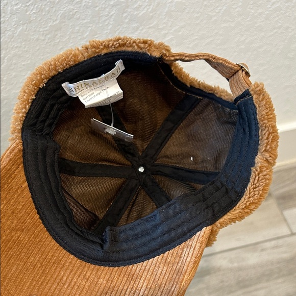 Shiraleah Chicago Sam Baseball Cap Tan Textured Cap - Picture 2 of 5